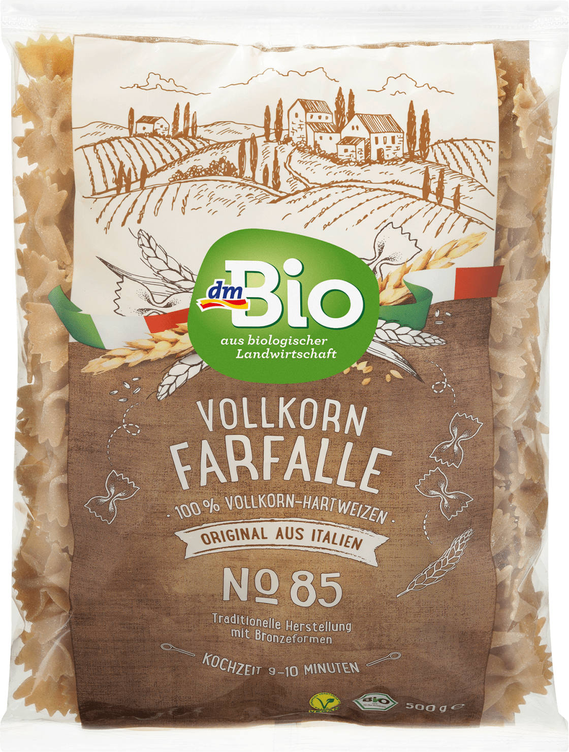 Integralna testenina DM BIO Farfalle mašnice 500g-slika