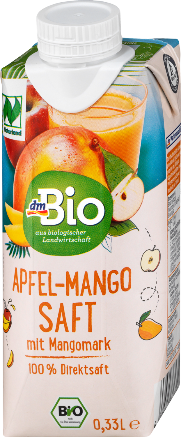 Voćni osk DM BIO jabuka mango 100% 330ml-slika