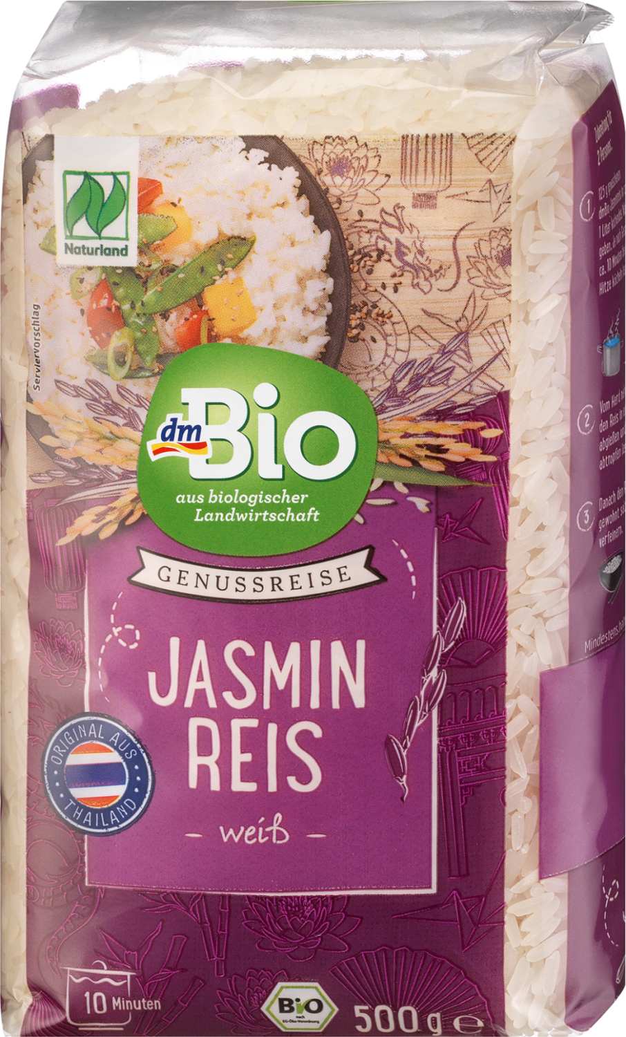Pirinač DM BIO Jasmin beli oljušteni 500g-slika
