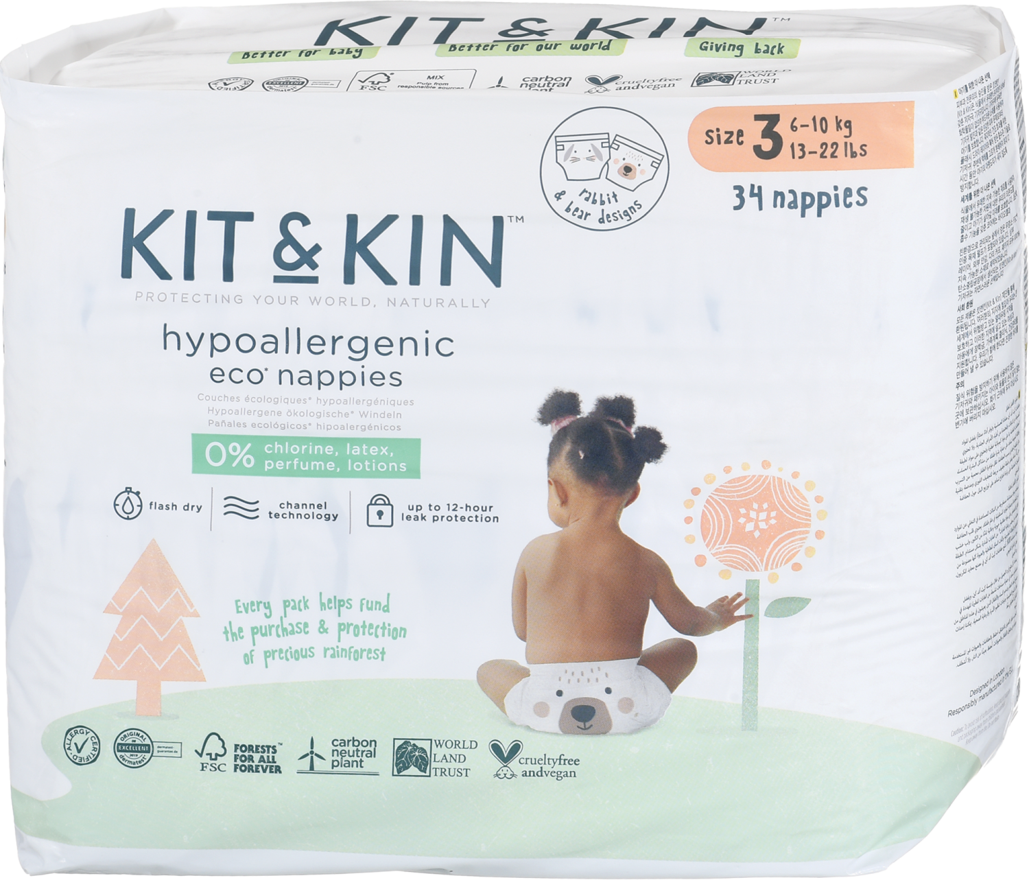 KIT&KIN pelene veličina 3 6-10kg 34kom-slika