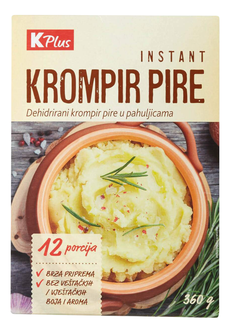 Instant krompir pire K PLUS 3x120g-slika