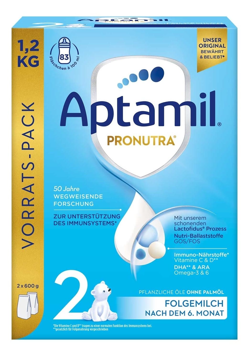 MLEKO ZAM APTAMIL PRONUTRA 2 1.2KG-slika