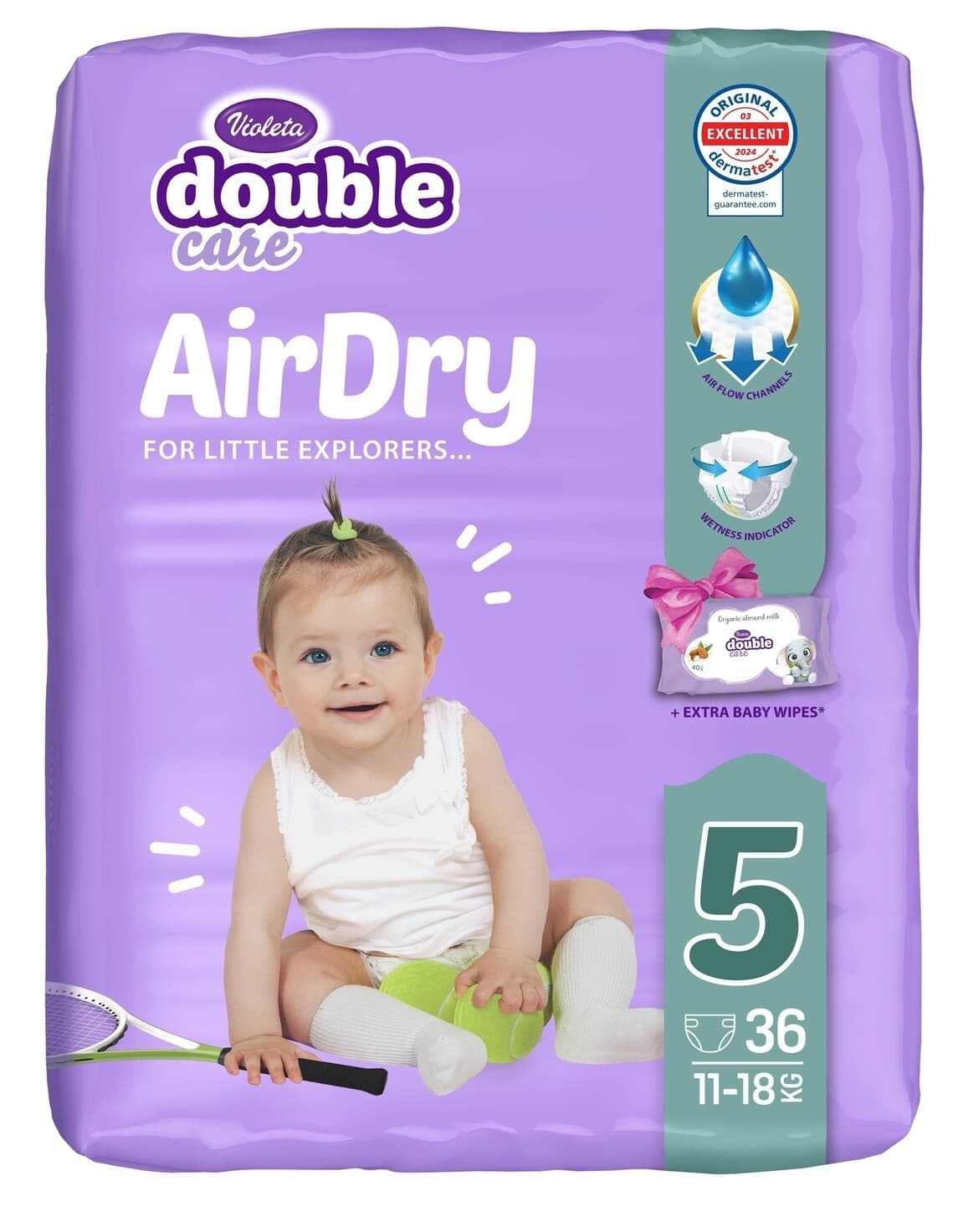 VIOLETA pelene Air dry junior 5 36kom-slika