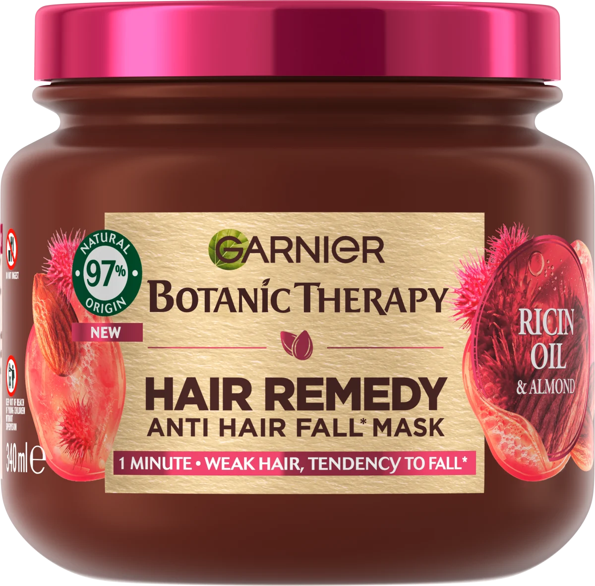 GARNIER Botanic therapy Ricin oil & almond maska za kosu 340ml-slika