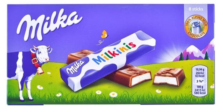 COKOLADA MILKA MILKINIS STICKS 87.5G-slika