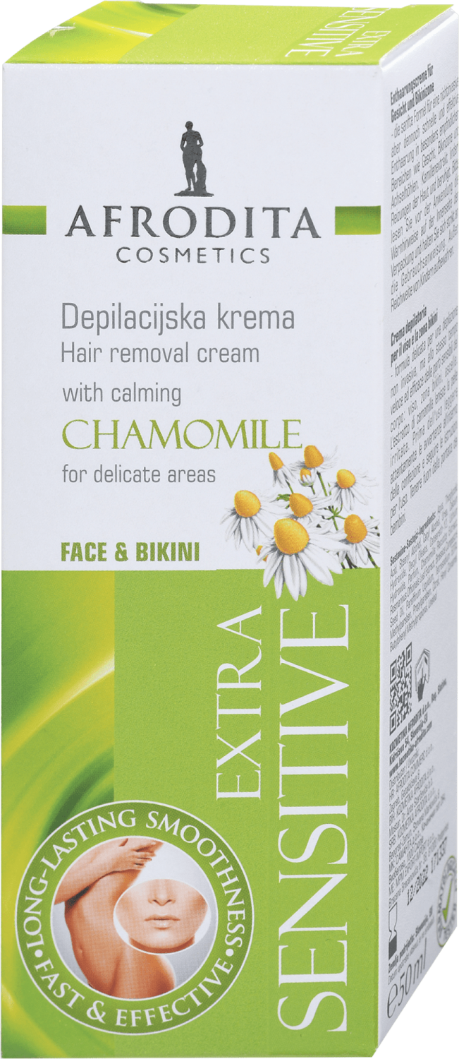 KREMA ZA DEPIL.AFRODITA FACE&BIKINI EXTRA SENSITIVE 50ML-slika