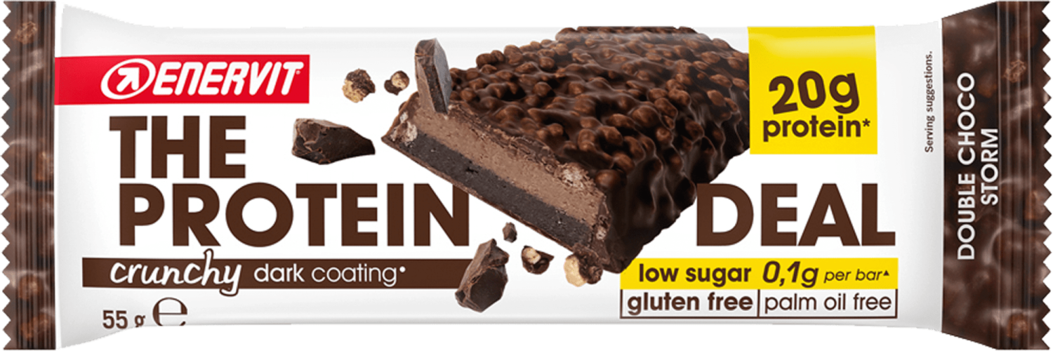 ENERVIT protein bar crunchy dark chocolate 55g-slika