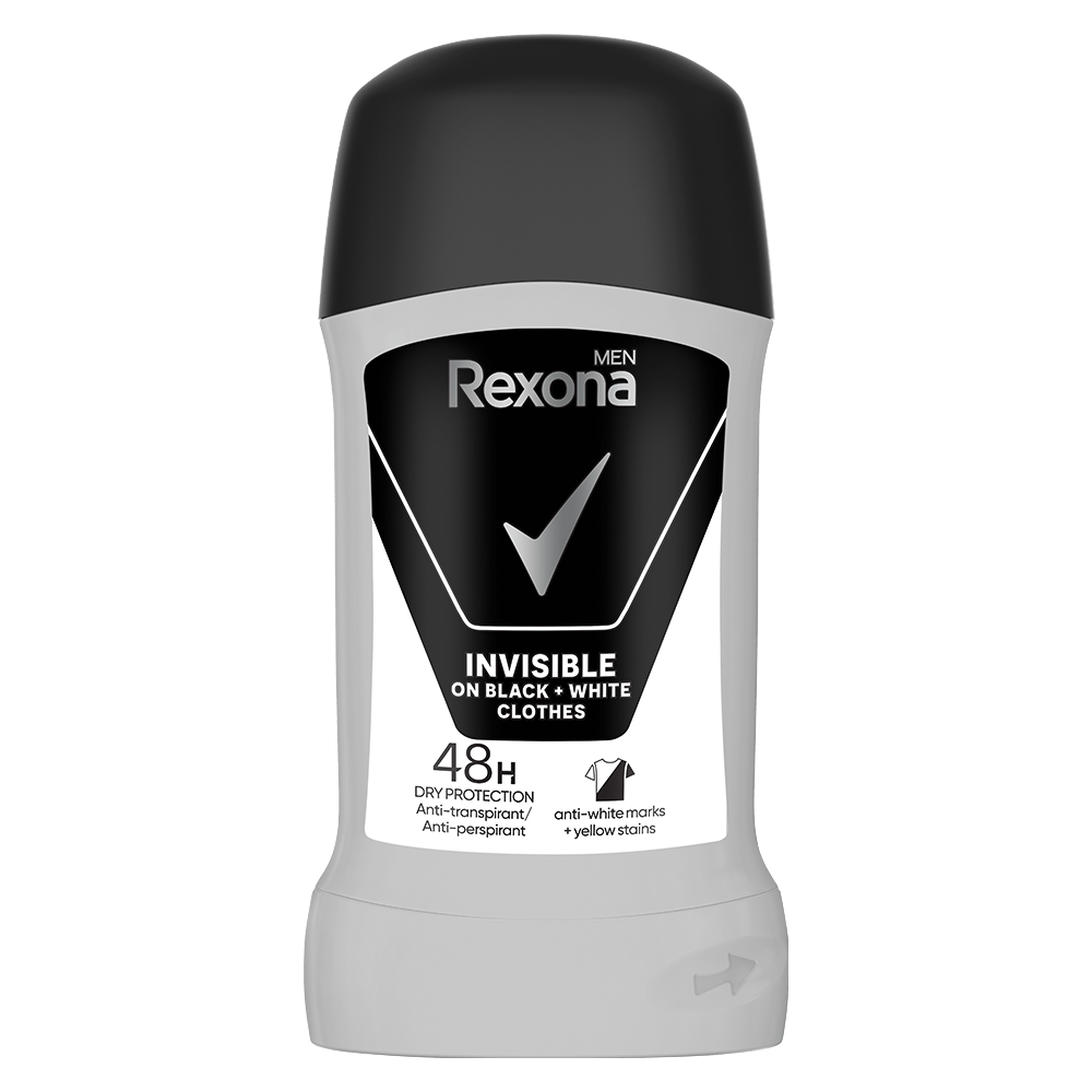 Stik REXONA invisible black & white 50ml-slika