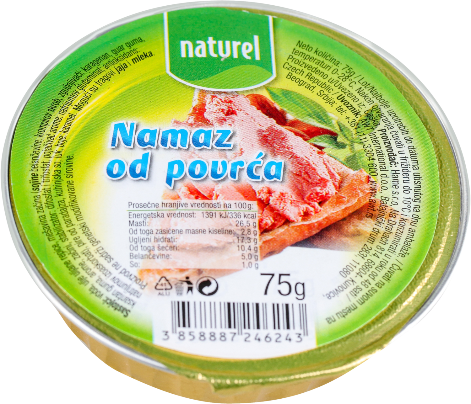 NATUREL namaz od povrća 75g-slika