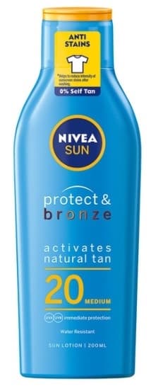 Losion za sunčanje NIVEA sun protect & bronze SPF20 200ml-slika