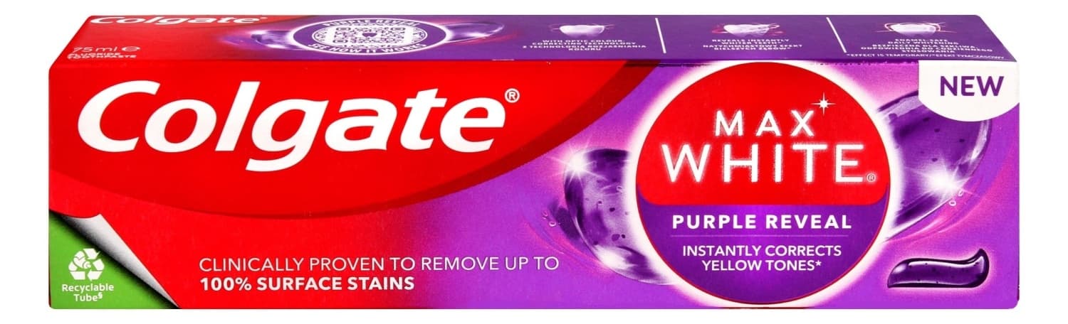 Pasta COLGATE Max white Purple reveal 75ml-slika