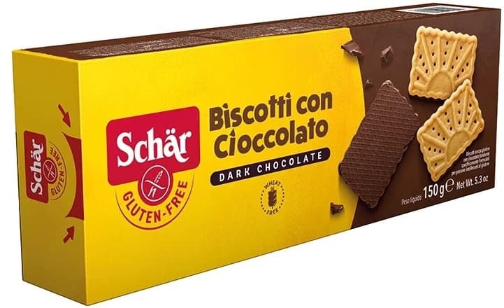 Keks preliven cokoladom Biscotti 150g-slika