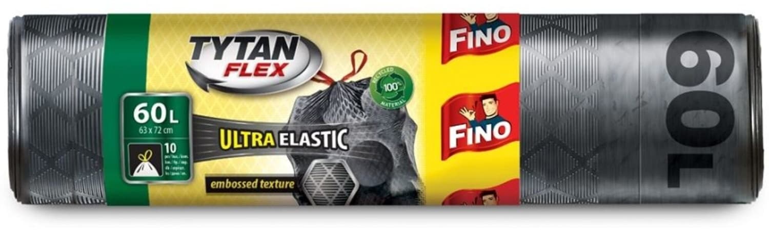 FINO kese za smeće sa trakom elastične 60l 10kom-slika
