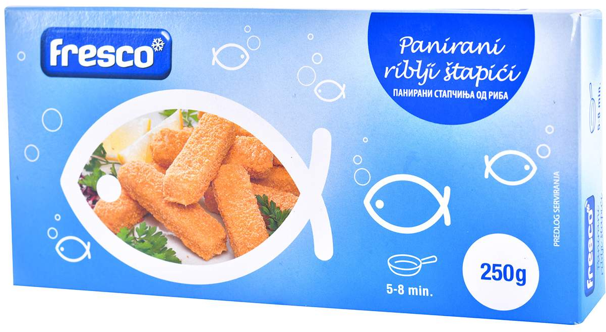 Panirani riblji štapići FRESCO 250g-slika