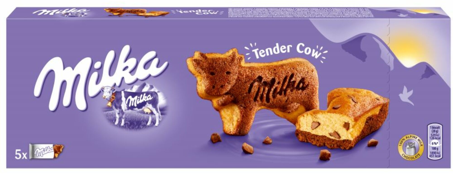 Biskvit MILKA tender cow 140g-slika