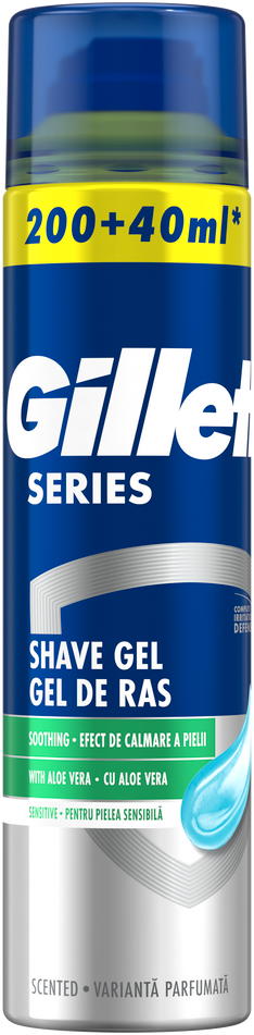 Gel za brijanje GILLETTE soothing 200ml + 40ml gratis-slika