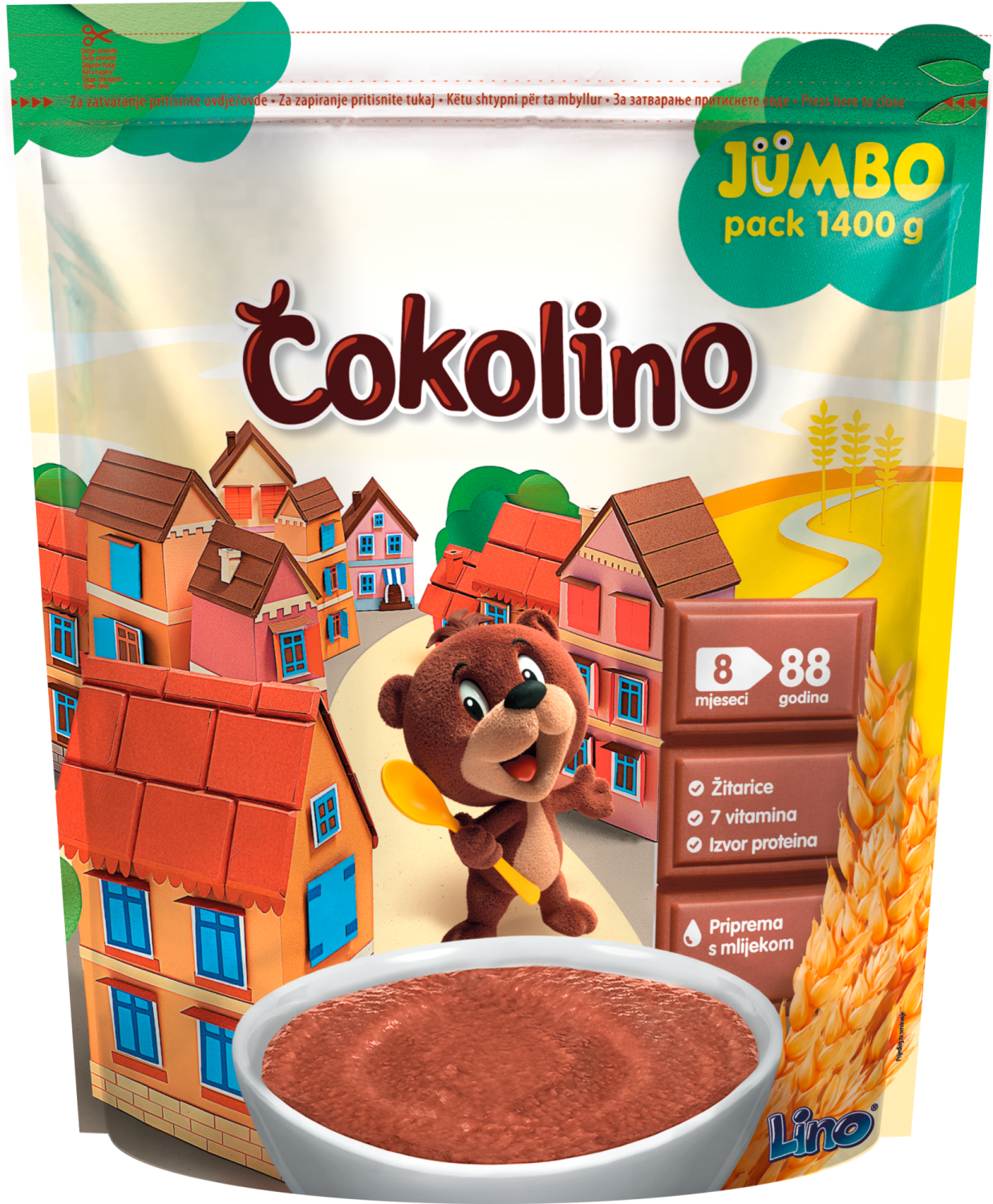 LINO Čokolino jumbo pack 1,4kg-slika