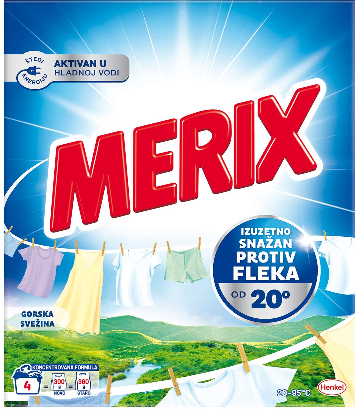DET PWD MOUNT FRESHNES 300G MERIX-slika