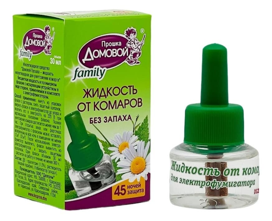 PROŠKA DOMOVOI Bio family tečnost protiv insekata 45 noći-slika
