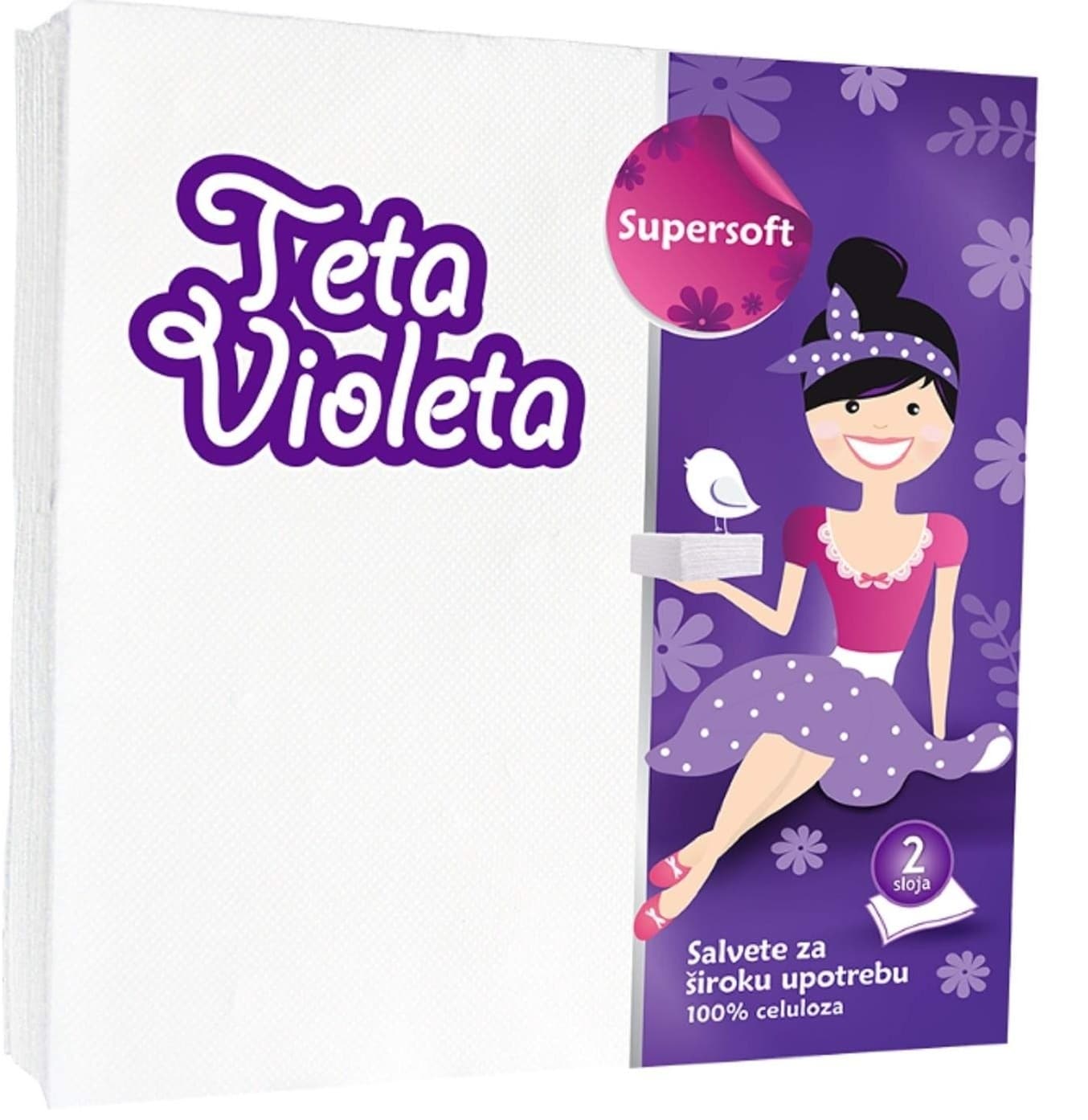 Salvete VIOLETA Super soft 2sloja 25kom-slika
