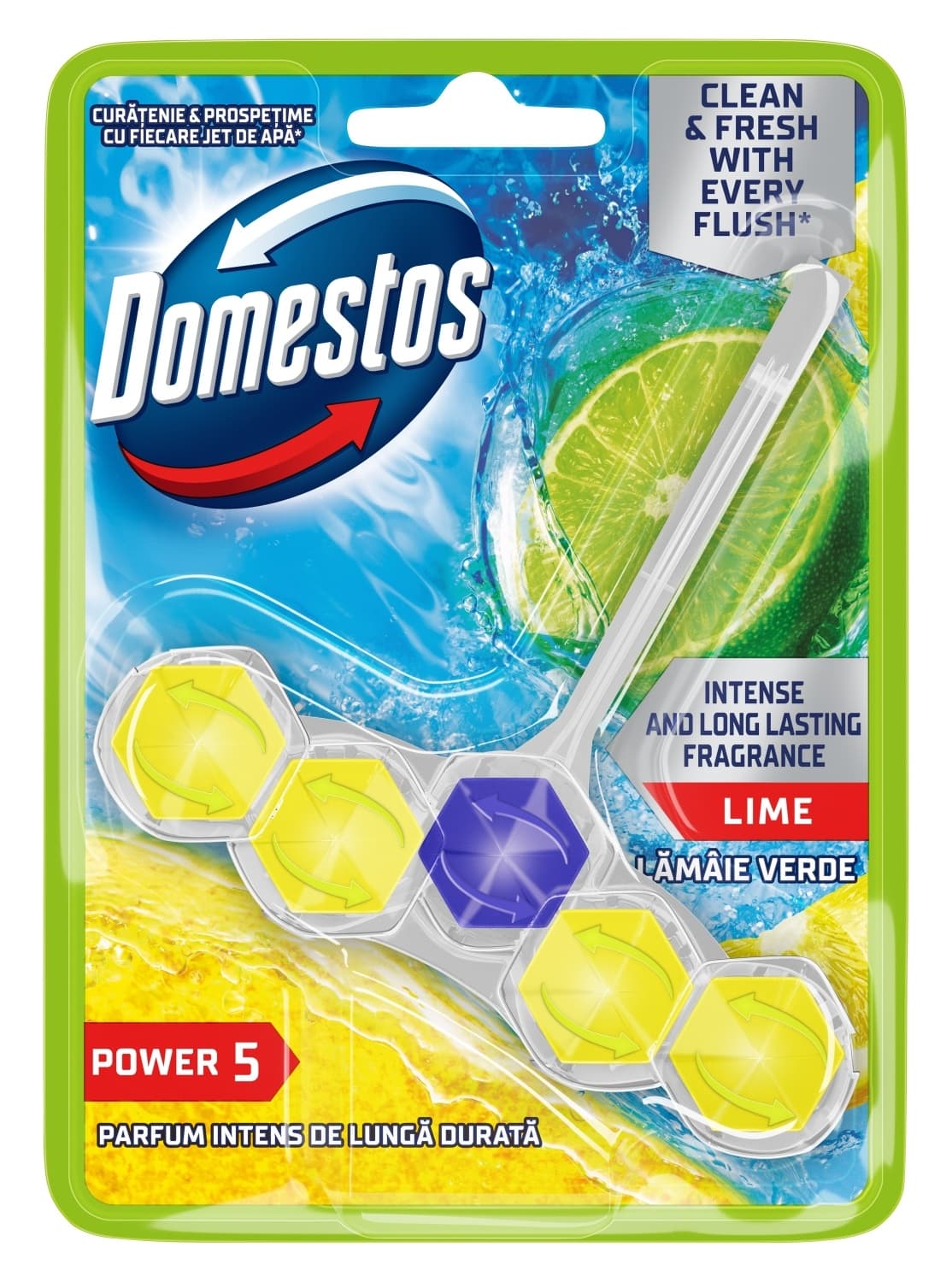 OSVEZIVAC ZA WC SOLJU DOMESTOS POWER 5 LIME 55GR-slika