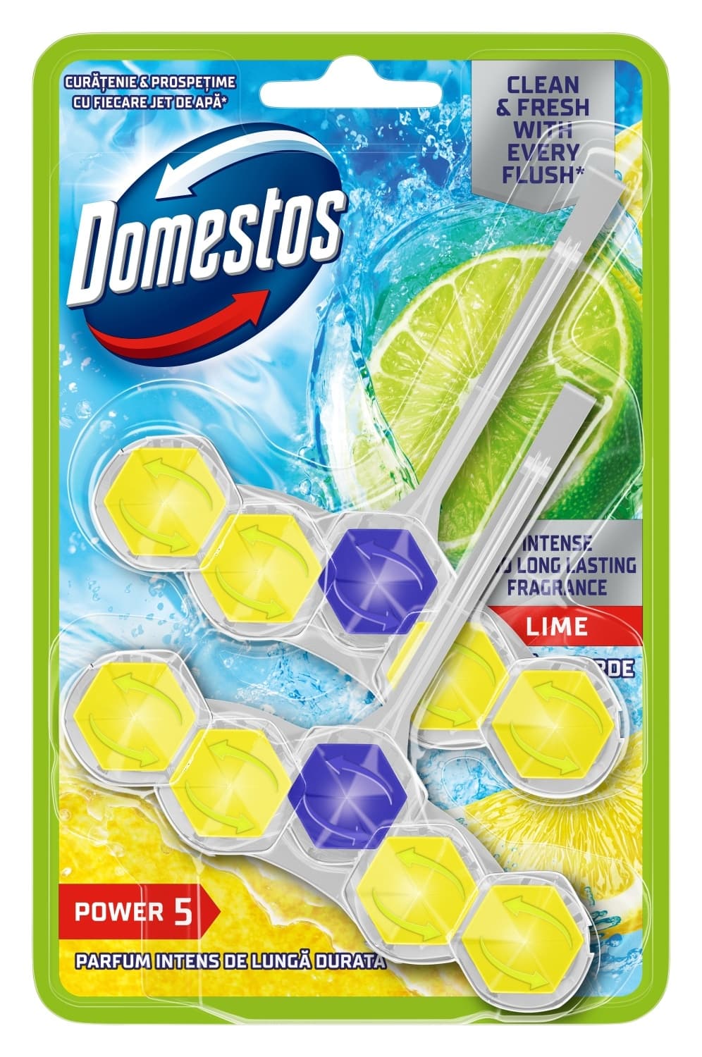 WC osveživač DOMESTOS power 5 lime 2x55g-slika