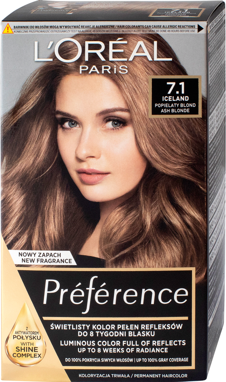 L'OREAL Preference farba za kosu 7.1 ash blonde-slika