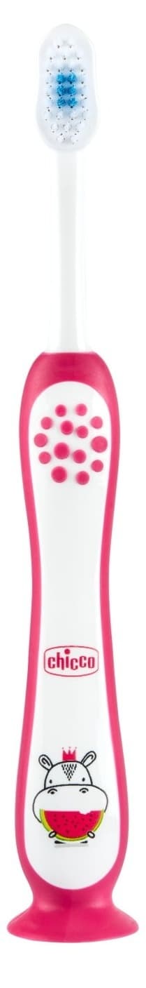 CHICCO dečija četkica za zube hippo 3-6g 1kom-slika