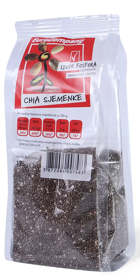 EUROCOMPANY CHIA CRNE SEMENKE 180GR-slika