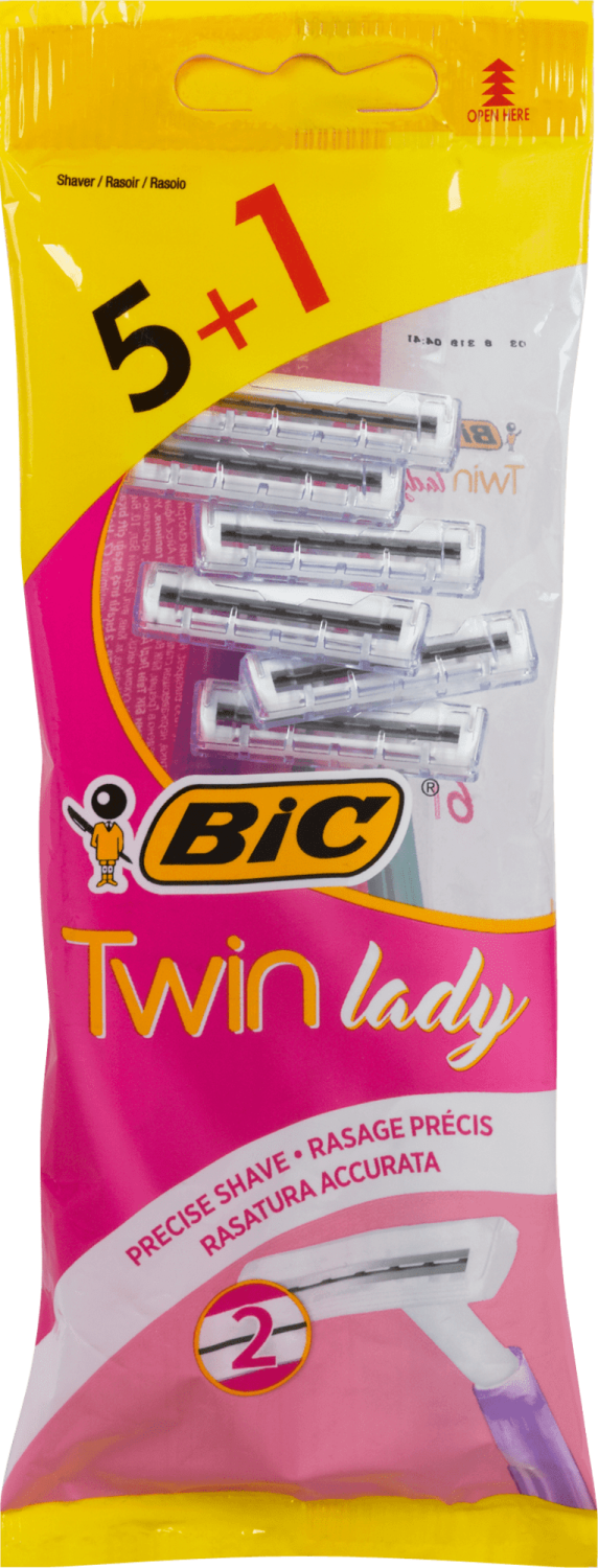Brijac zenski Twin Lady BIC 5+1-slika