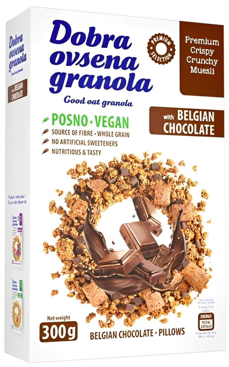 Dobra ovsen.granola sa belgij.cokol.300g-slika