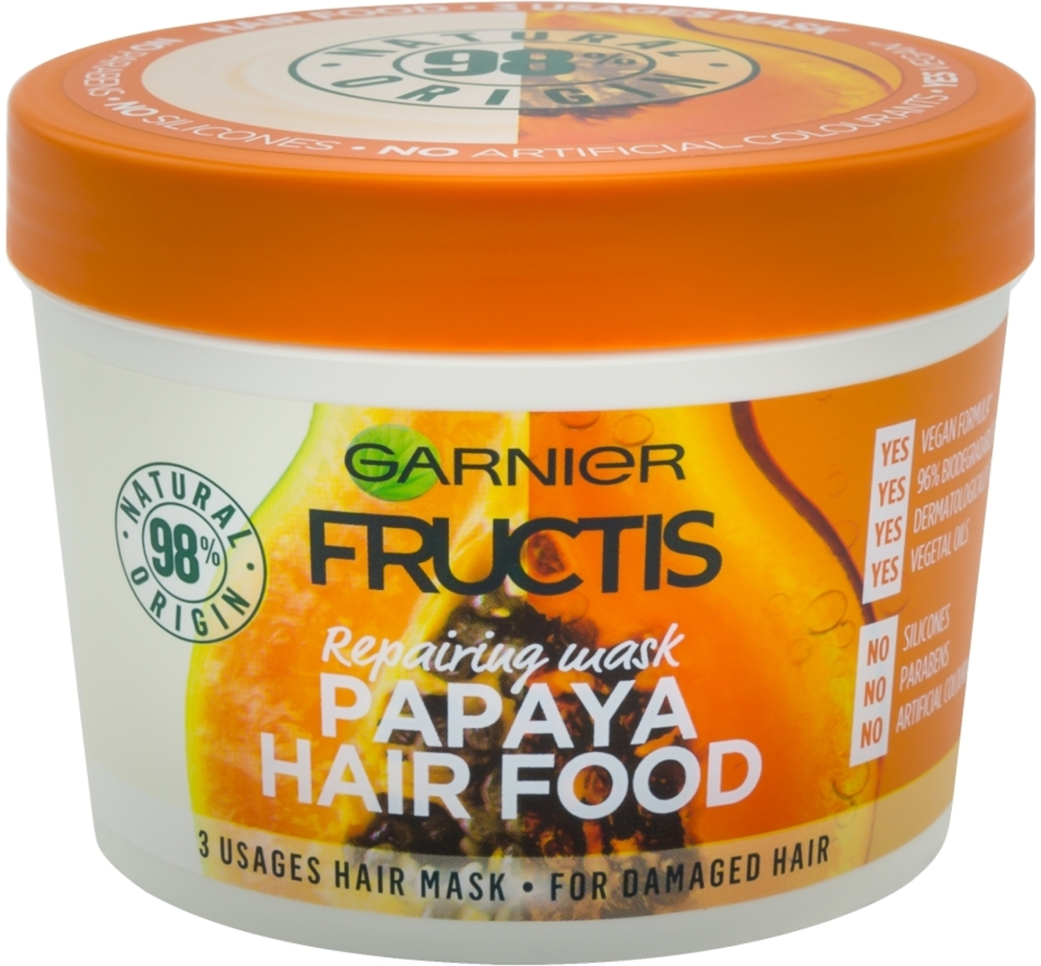 GANIER Fructis Hair food papaya maska za kosu 390ml-slika