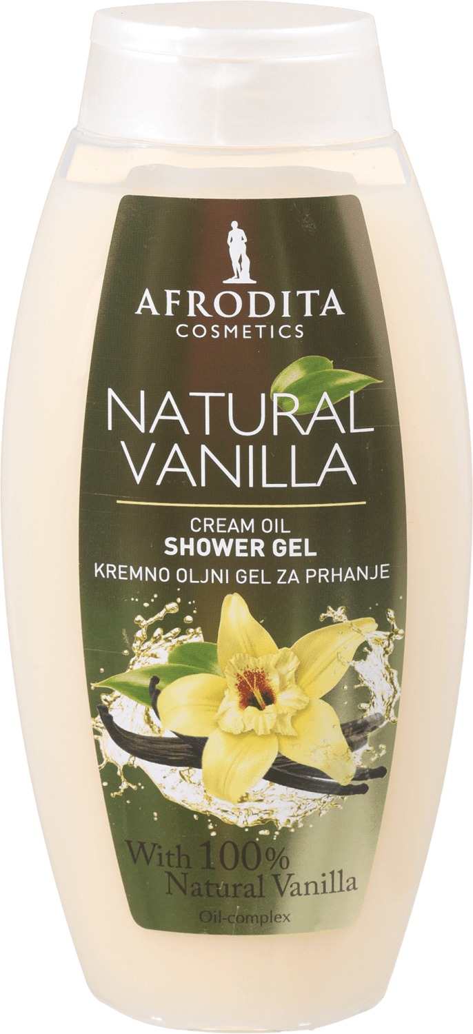 Gel za tuširanje AFRODITA Natural Vanilla 250ml-slika