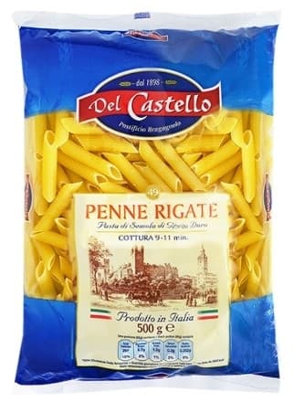Makarona Penne Rigate Del Castello 500g-slika