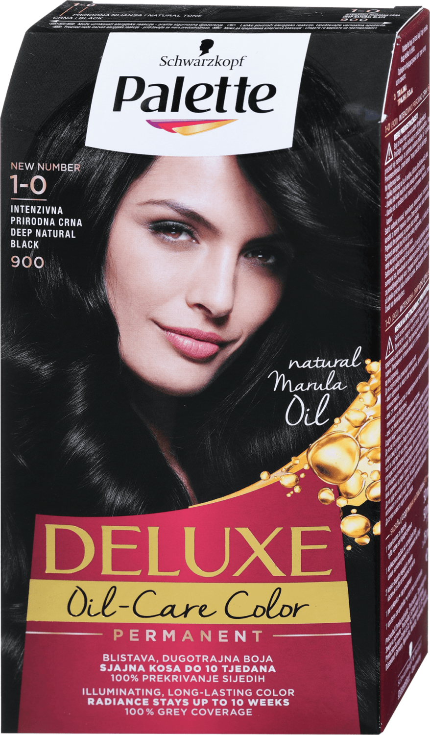 BOJA ZA KOSU PALETTE DELUXE 1-0 900 INT.PRIRODNO CRNA-slika