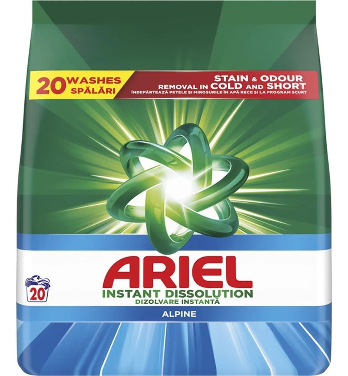 Ariel Alpine 1,3kg/20 pranjaja-slika