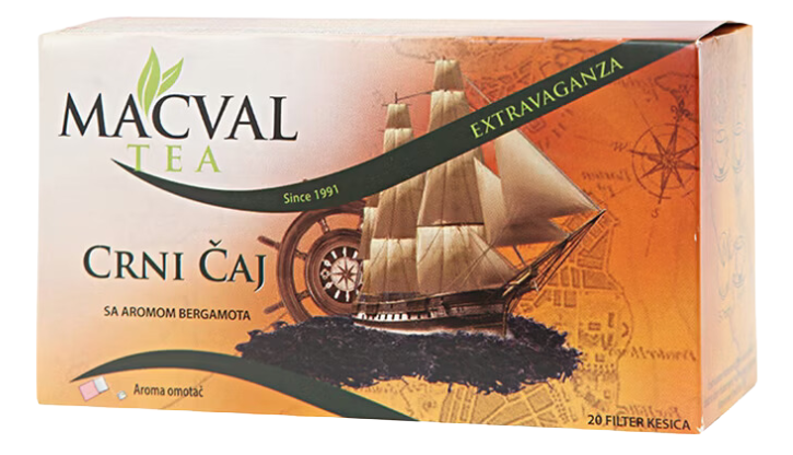 Caj crni sa aromom bergamota Macval 40g-slika