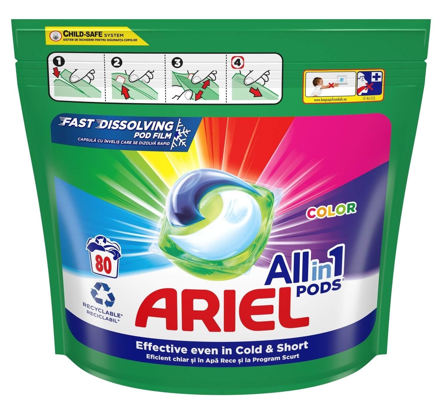 Ariel Color PODS kapsule 80w-slika