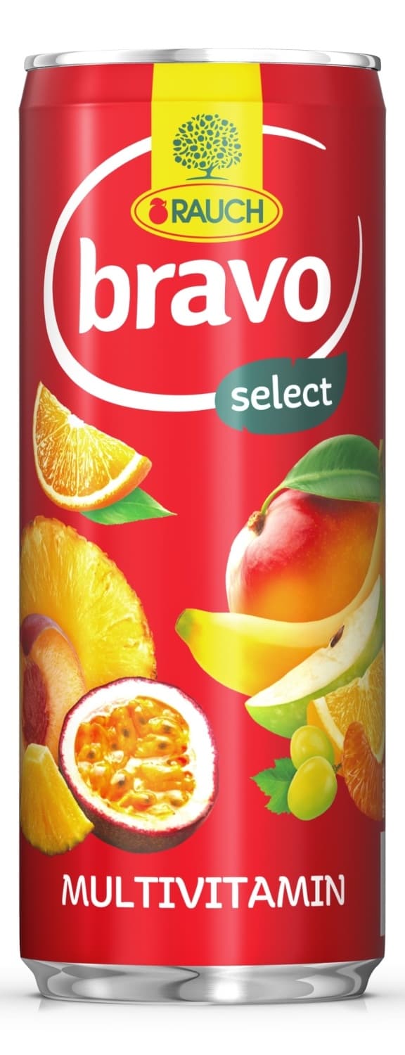 Voćni sok RAUCH Bravo multivitamin limenka 250ml-slika