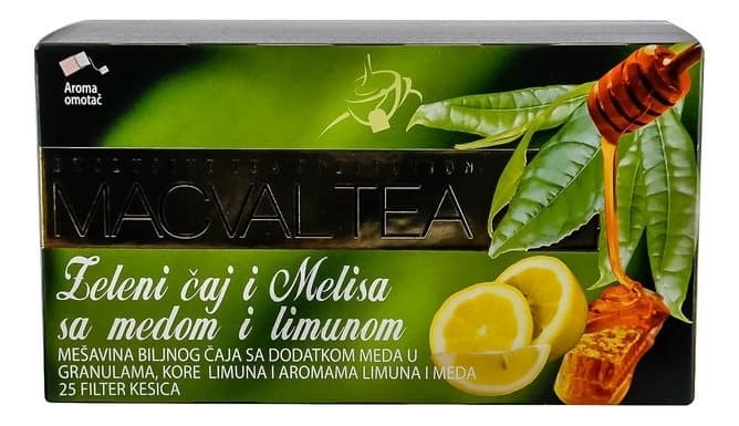 Caj zel.&melisa/med i limun Macval 50g-slika