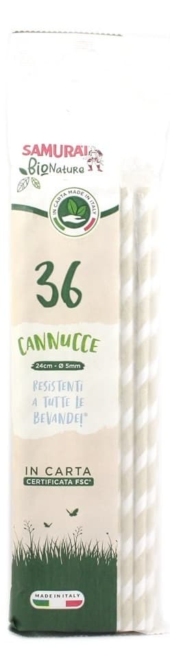 Papirne slamčice Bio nature SAMURAI 36kom-slika
