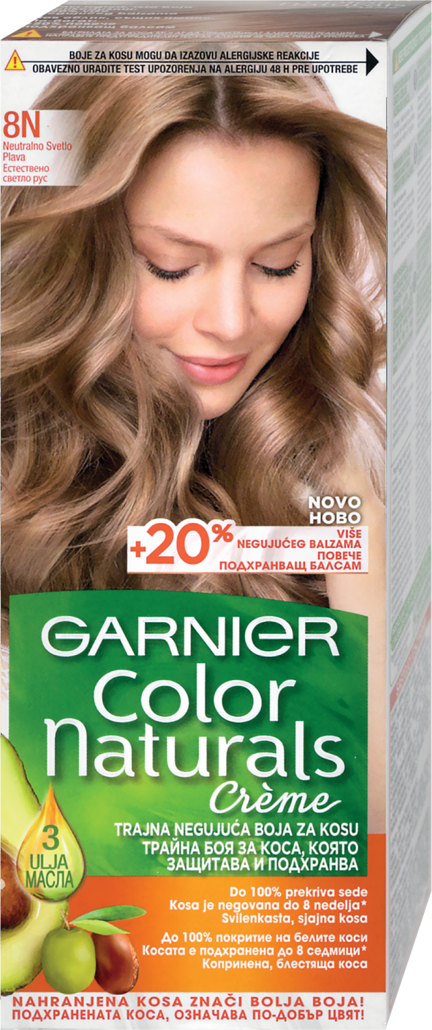 FARBA ZA KOSU GARNIER COLOR NATURALS 8N-slika