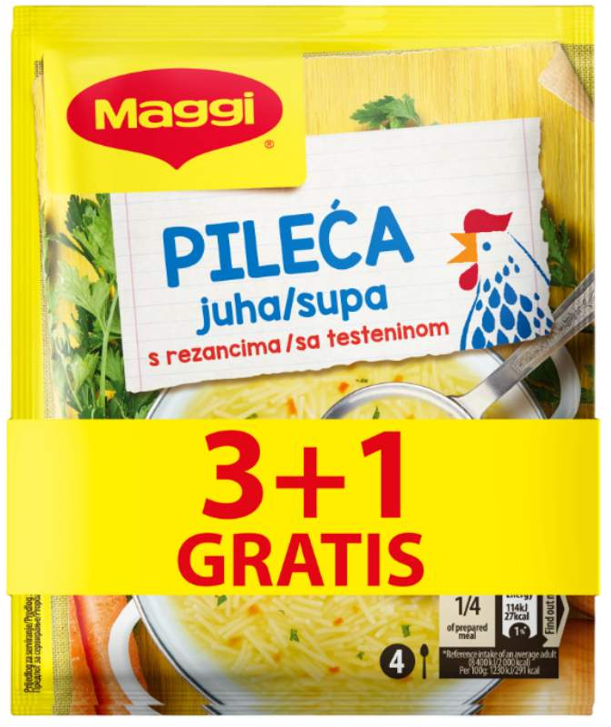 Supa MAGGI pileća 40g 3+1 gratis-slika