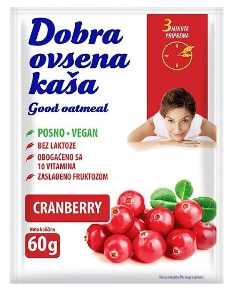 DOBRA OVSENA KAŠA 60G BRUSNICA MOGADOR-slika