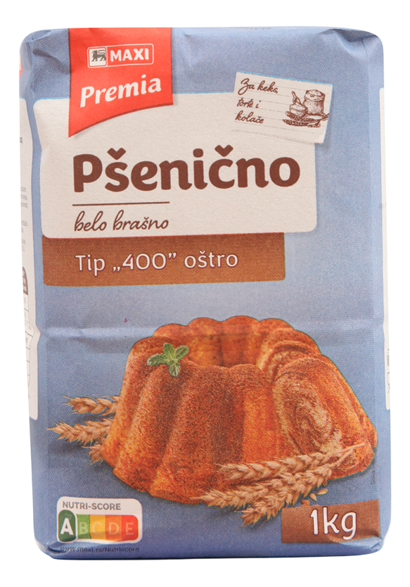 Brašno PREMIA oštro T-400 1kg-slika