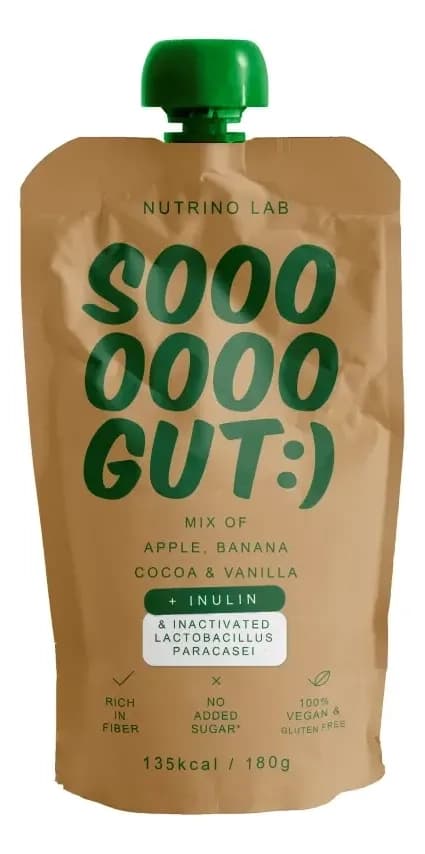 NUTRINO Lab voćni pire Sooo gut apple banana cocoa 180g-slika