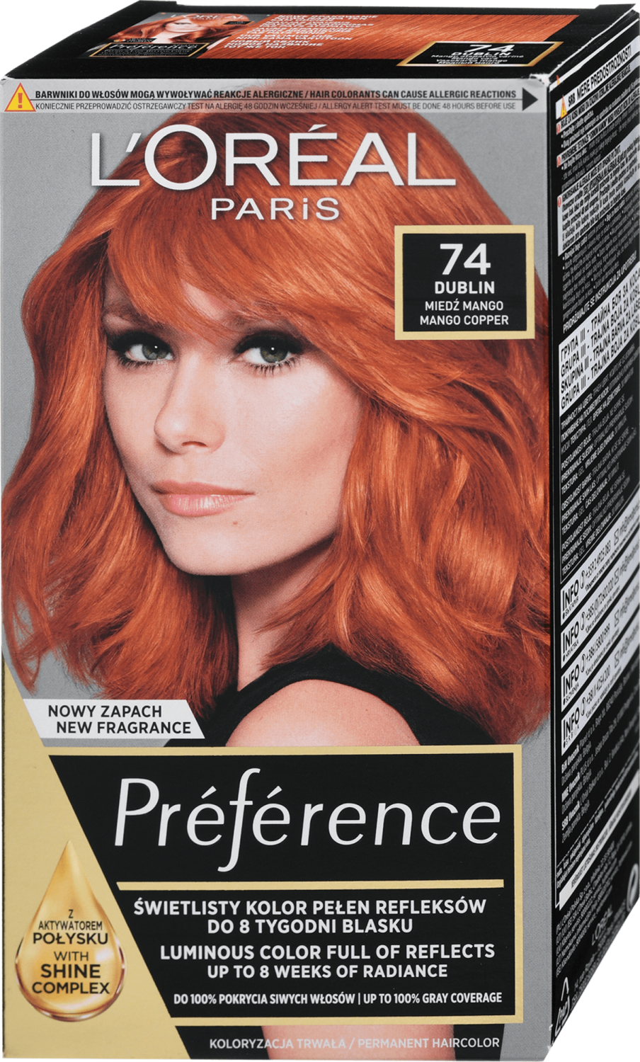 L'OREAL Preference farba za kosu 7.4 mango intense copper-slika