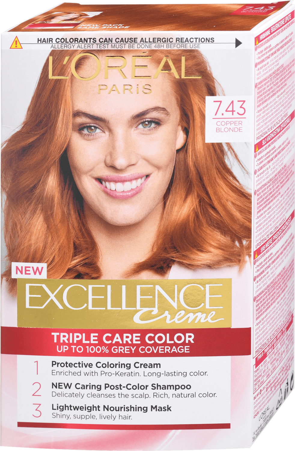 L'OREAL Excellence farba za kosu 7.43 copper blonde-slika