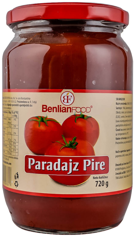Paradajz pire Benlian Food 720g-slika
