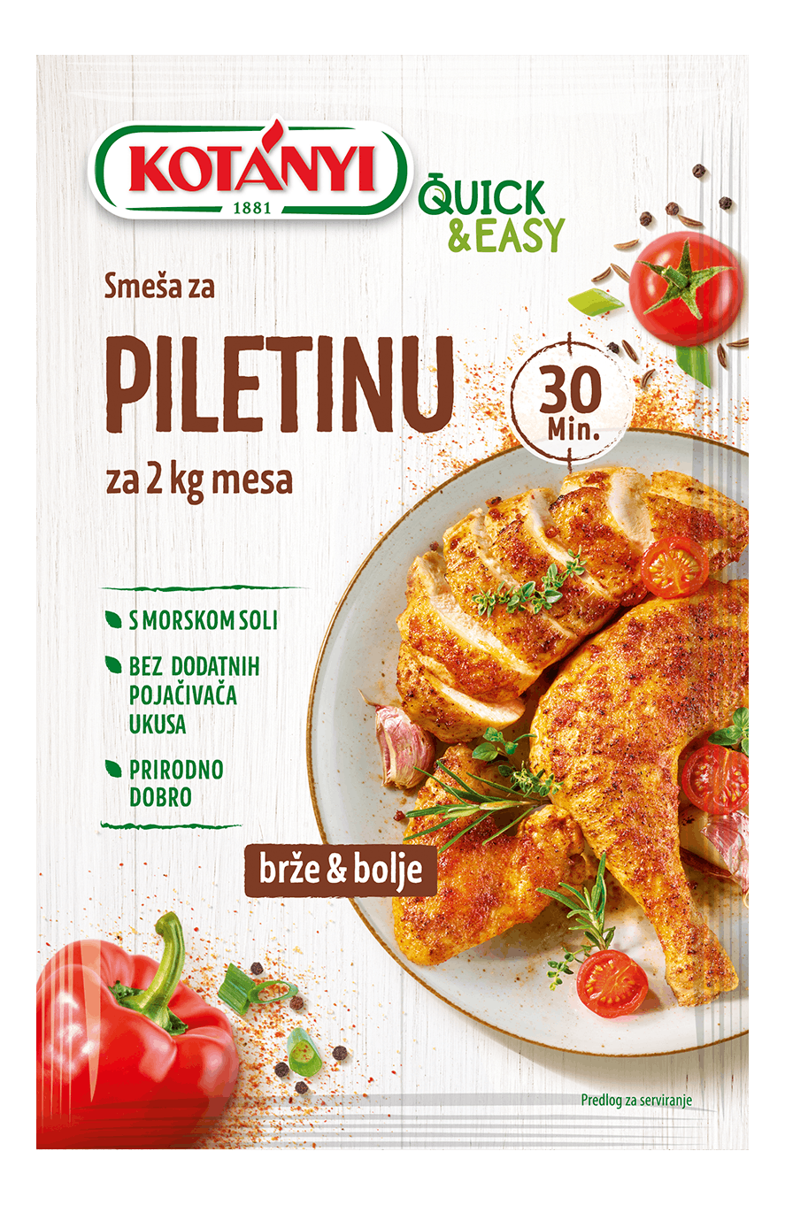 MESAVINA ZACINA QUICK&EASY ZA PECENU PILETINU 40gr KOTANYI-slika